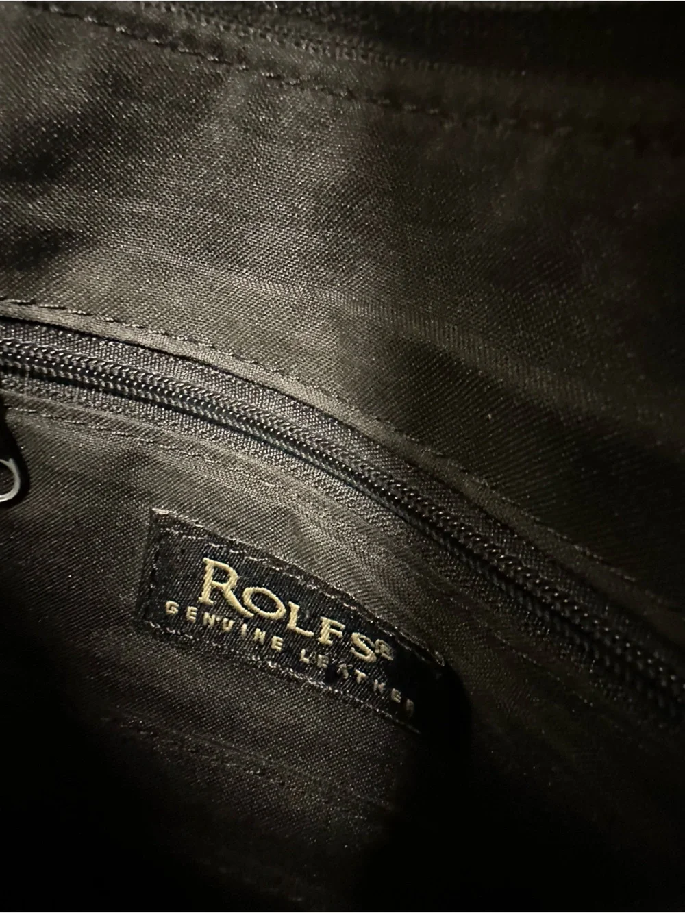 Rolfs Black Leather Shoulder Bag
